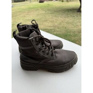 Zara Boy Kids Stretch Ankle Boots Olive SZ 35 EU | 3.5 US  #1-43